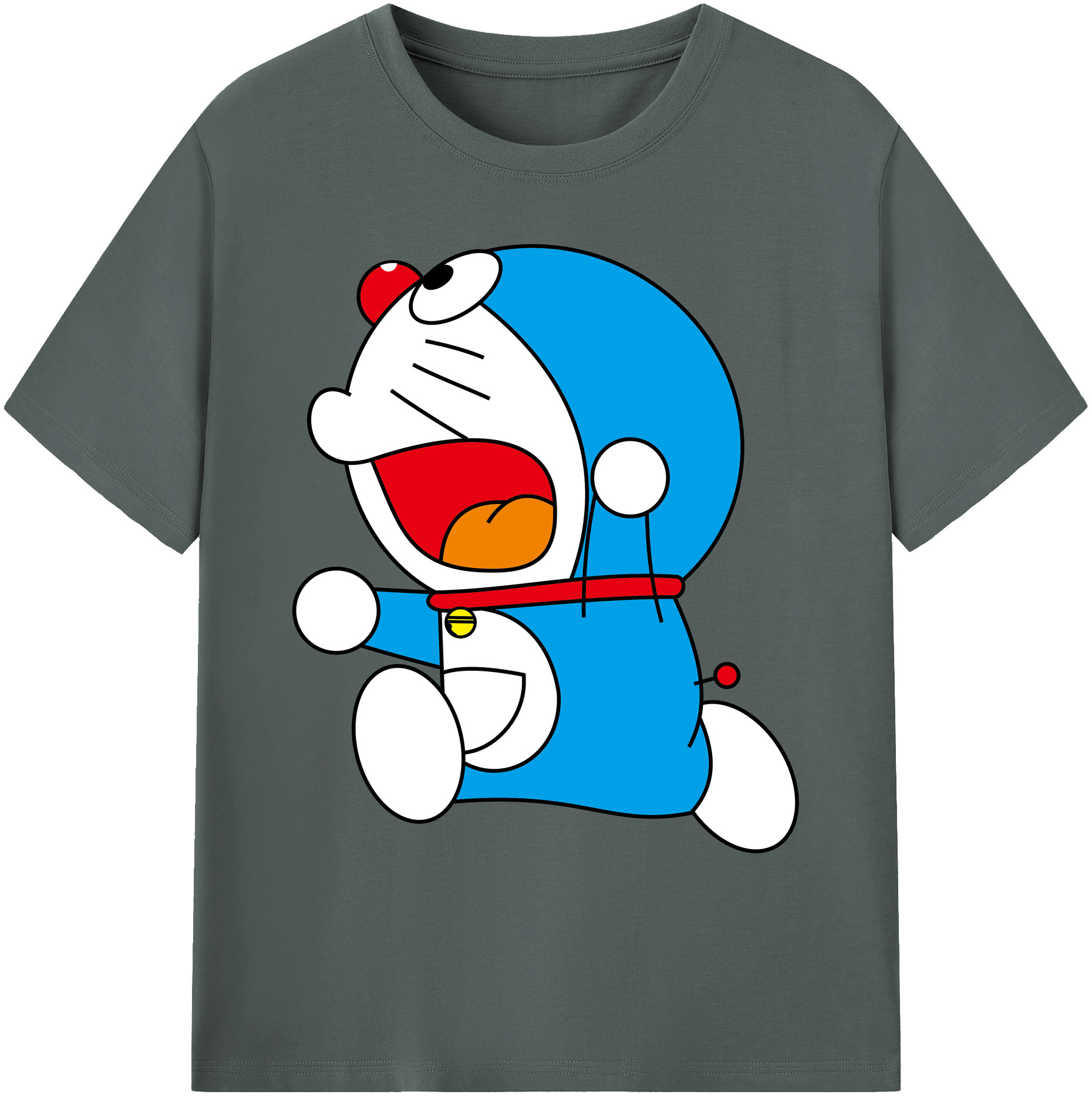 （画像用） ドラえもん Doraemon 綿100％ メンズ半袖Tシャツ｜肌触りやわらか＆通気性